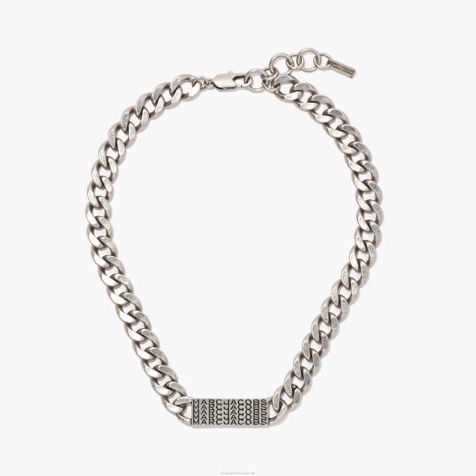 Marc Jacobs The Barcode Monogram ID Chain Necklace N84Z418