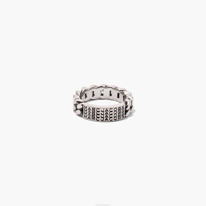 Marc Jacobs The Barcode Monogram ID Chain Ring N84Z460
