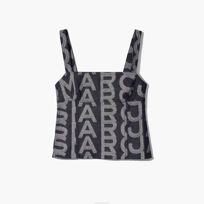 Marc Jacobs The Monogram Denim Bustier Top N84Z508